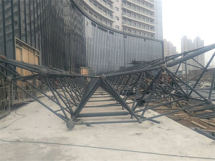 濟南煙臺萬豪酒店雨棚網架